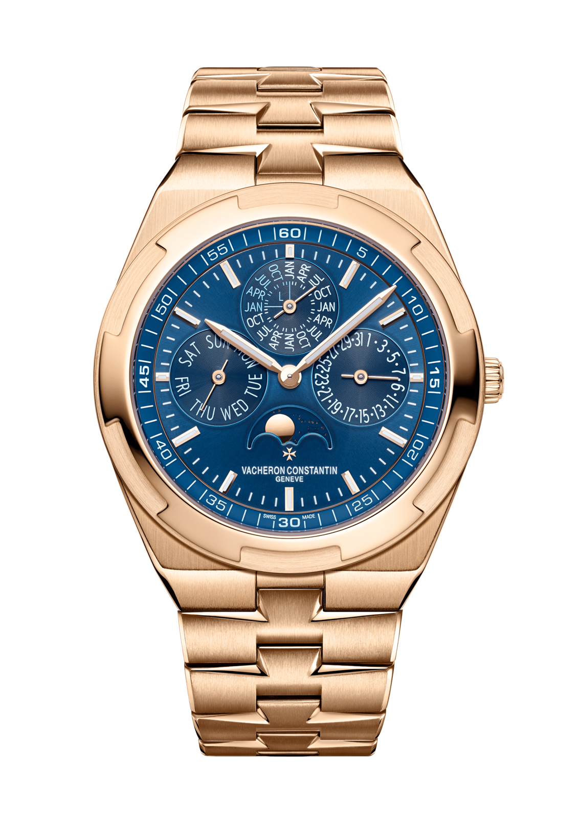 Vacheron constantin overseas chronograph blue outlet dial