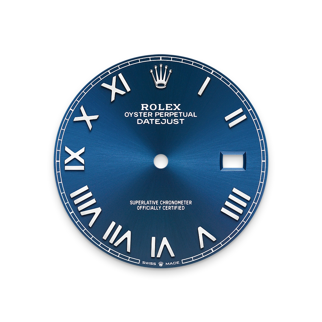 Bright blue dial